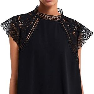 Zara Black Lace Mini Dress